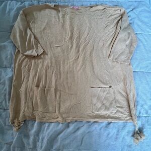 Lilly Pulitzer Tan Sweater XL